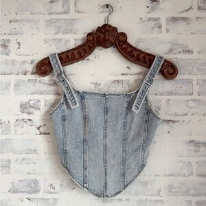 Wild Fable Light Blue Denim Top